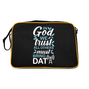 Programmer Gift Idea - Retro Bag - black/gold - Back