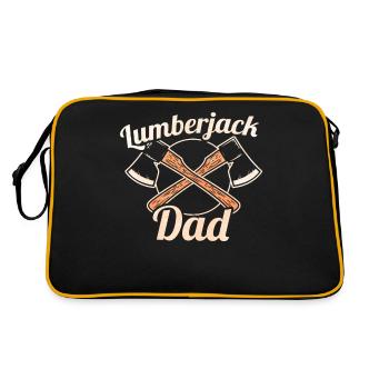 Lumberjack Bois de bois buchesteurs père - Sac Retro - noir/or - Dos