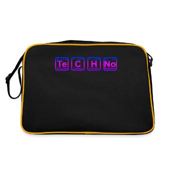 Techno Raver Party Musique - Sac Retro - noir/or - Dos