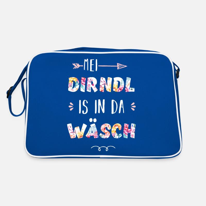 Mei Dirndl is in da Wäsch Retro Tasche
