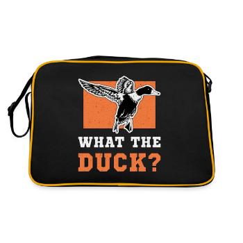 Bird Watching What The Duck Vintage Bird Watcher - Retro Tasche - Schwarz/Gold - Hinten