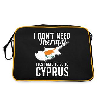 Cyprus flag I Cyprus souvenirs - Retro Bag - black/gold - Back