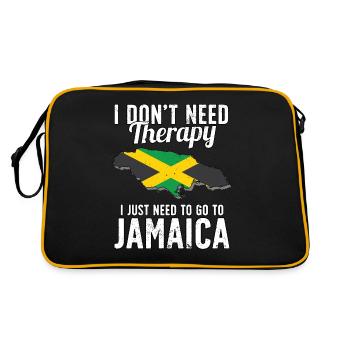 Jamaica flag I Jamaican Souvenirs - Sac Retro - noir/or - Dos