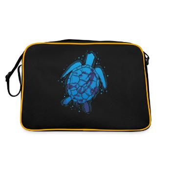 Les tortues sont aussi des plongeurs d’apnée - Sac Retro - noir/or - Dos