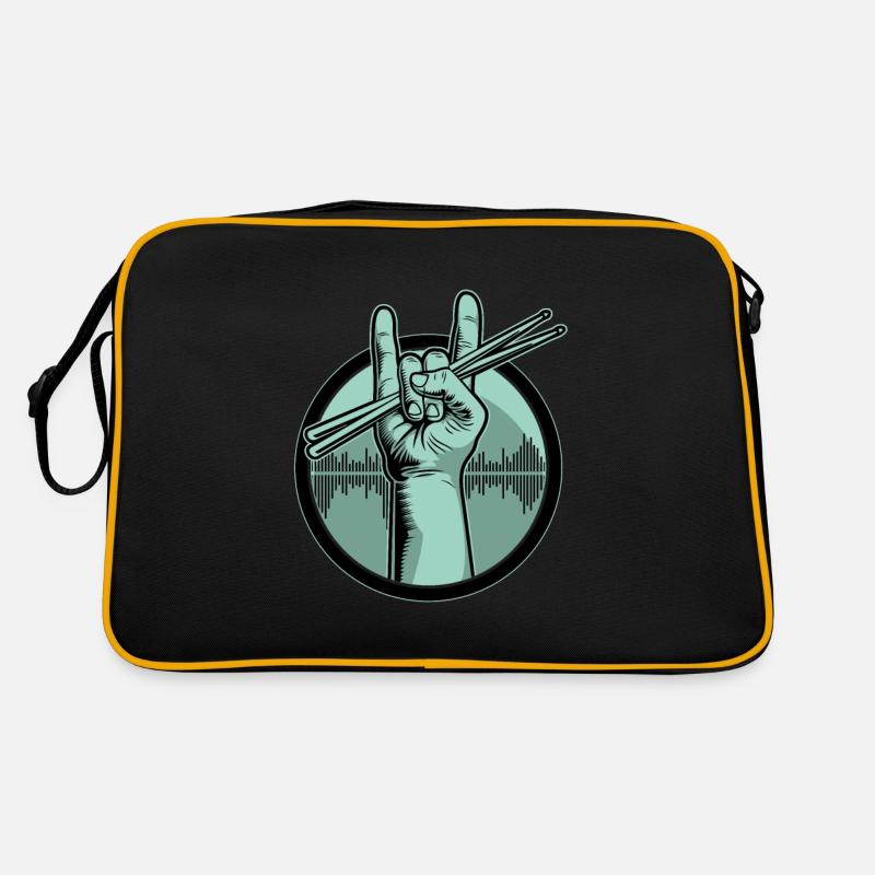 Schlagzeug Drumsticks Retro Tasche