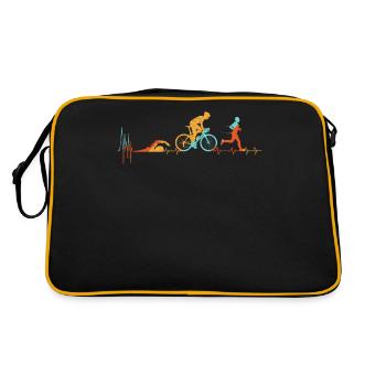 Triathlon Heartbeat Marathon Courir Course - Sac Retro - noir/or - Dos