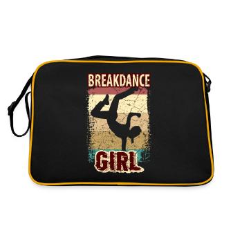 Breakdance Mädchen Tänzerin - Sac Retro - noir/or - Dos