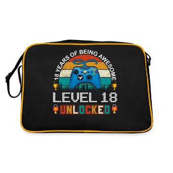18.Anniversaire rétro joueur de poisons niveau 18 Complete - Sac Retro - noir/or - Dos