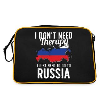 Russia flag I Russian Souvenirs - Sac Retro - noir/or - Dos