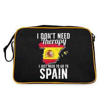 Spain flag I Spanish Souvenirs - Sac Retro - noir/or - Dos