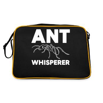 Ant whisperer Who Loves Bugs And Insects - Retro Bag - black/gold - Back