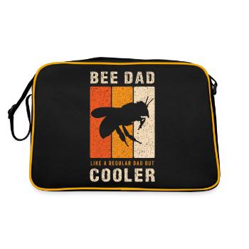 Abeille papa comme un habitué papa Mais Cooler - Sac Retro - noir/or - Dos