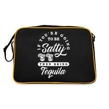 if you are going to be salty then bring tequila - Retro Bag - black/gold - Back