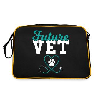 Future veterinarian - Retro Bag - black/gold - Back