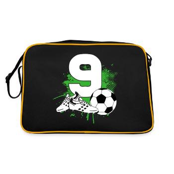 9 ans 9 ans footballeur - Sac Retro - noir/or - Dos