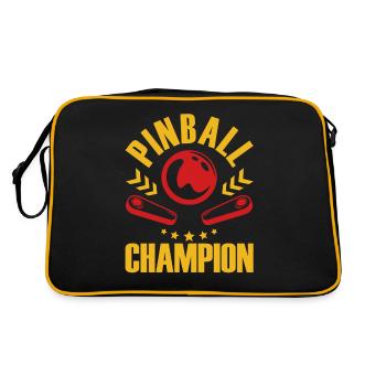 Flipper Champion Vintage Flipper Gamer - Retro Tasche - Schwarz/Gold - Hinten