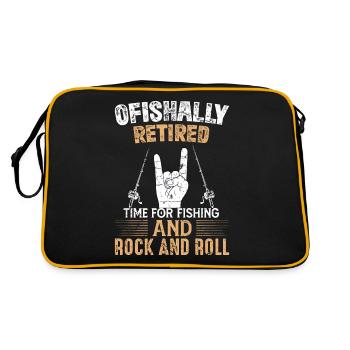 Renter et Pêche Drôle de Pêche - Sac Retro - noir/or - Dos