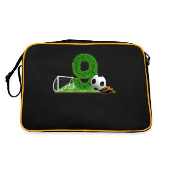 9 ans 9 ans footballeur - Sac Retro - noir/or - Dos