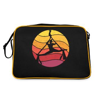 Gymnastik Sport Vintage Aerial Silk - Retro Tasche - Schwarz/Gold - Hinten