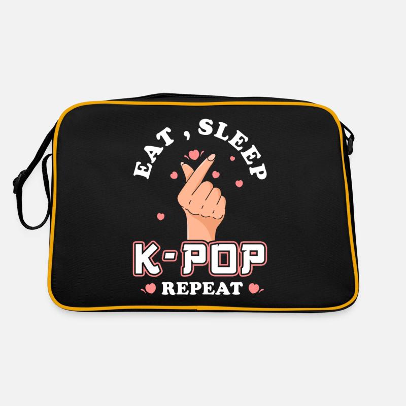 K-Pop Eat Sleep Kpop Repeat Sac Retro