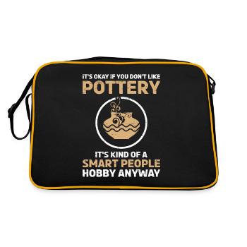 Pottery Ceramic If you dont like Pottery - Retro Bag - black/gold - Back