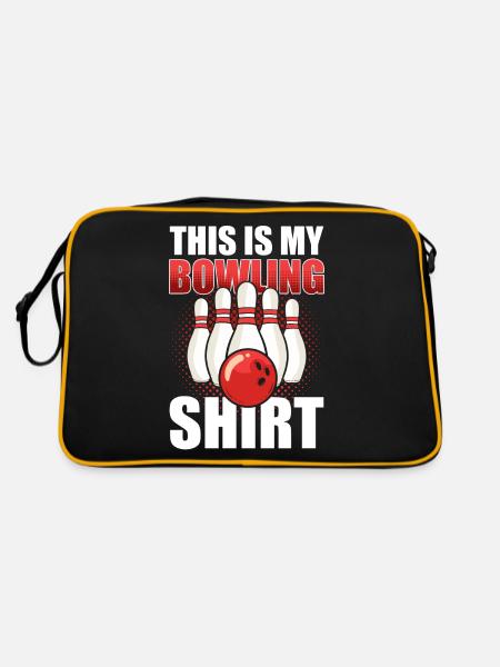 C’est mon co-shirt de bowling Bowler Strike team - Sac Retro - noir/or - Dos