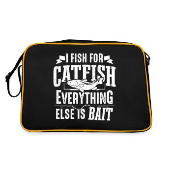 Poisson-chat à tête plate Tout le reste est appât hommes - Sac Retro - noir/or - Dos