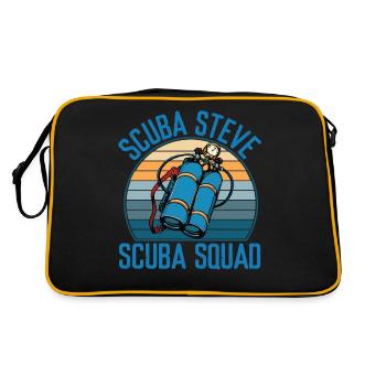 Scuba Steve Scuba Squad Vintage - Sac Retro - noir/or - Dos
