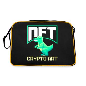 Non-fungible tokens NFTs crypto stocks NFT CRYPTO - Retro Bag - black/gold - Back