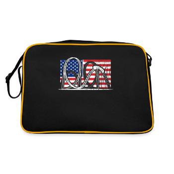 Roller Coaster American Roller Coaster - Retro Bag - black/gold - Back