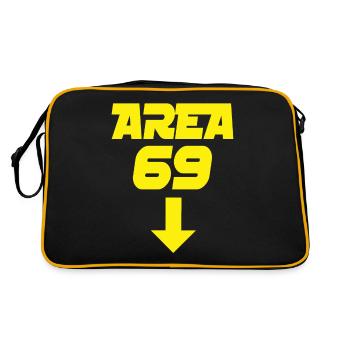 Area 69 - Retro Bag - black/gold - Back