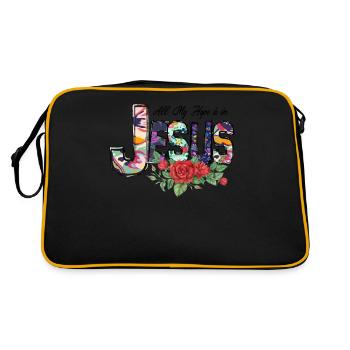 Tout Mon Espoir Is In Jesus - Sac Retro - noir/or - Dos