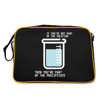 Solution Chemist Chemistry Gift Science - Retro Bag - black/gold - Back