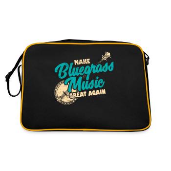 Bluegrass Banjo Guitar - Retro Bag - black/gold - Back