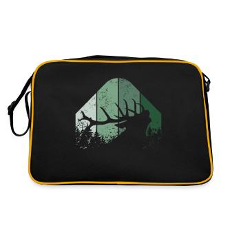 Hirsch förster Jäger - Sac Retro - noir/or - Dos