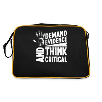 Forensik Forensiker - Retro Tasche - Schwarz/Gold - Hinten