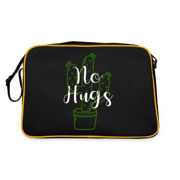 No Hugs Distance Cactus - Retro Bag - black/gold - Back