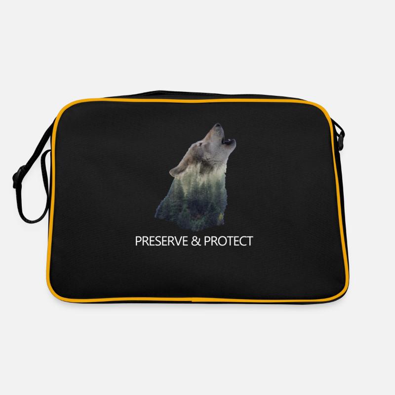 Réserve & Protect Wolf Changement climatique Sac Retro