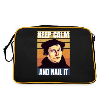 Martin Luther - Keep Calm And Nail It - Sac Retro - noir/or - Dos