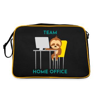 Équipe home office cadeau bureau humour de bureau travail - Sac Retro - noir/or - Dos