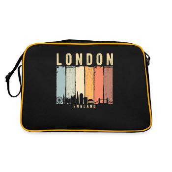 Londres Skyline - Sac Retro - noir/or - Dos