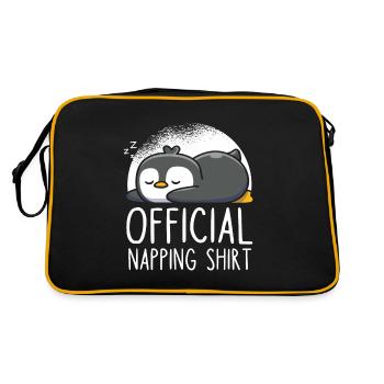T-shirts officiels pingouin - Sac Retro - noir/or - Dos