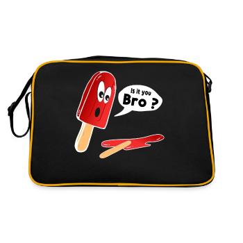 "Is it you Bro?" | Summer popsicles | popsicle - Retro Bag - black/gold - Back