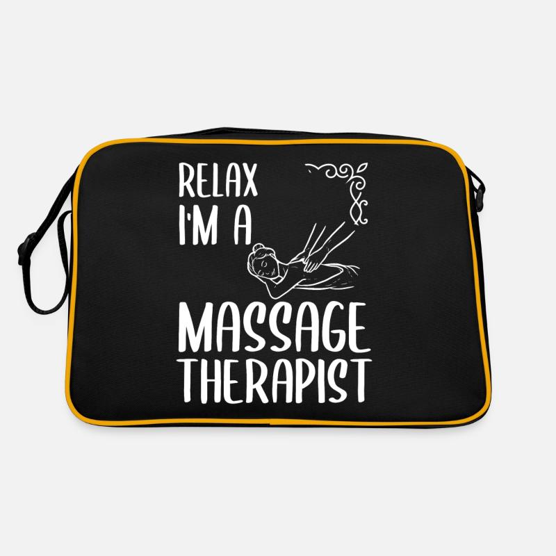 Massage Massagetherapeut Masseur Medizin Retro Tasche