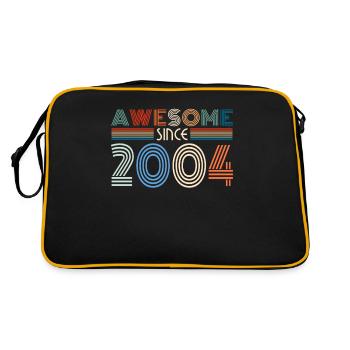 Vintage 2004 04 Anniversaire Rétro Millésime cadeau - Sac Retro - noir/or - Dos