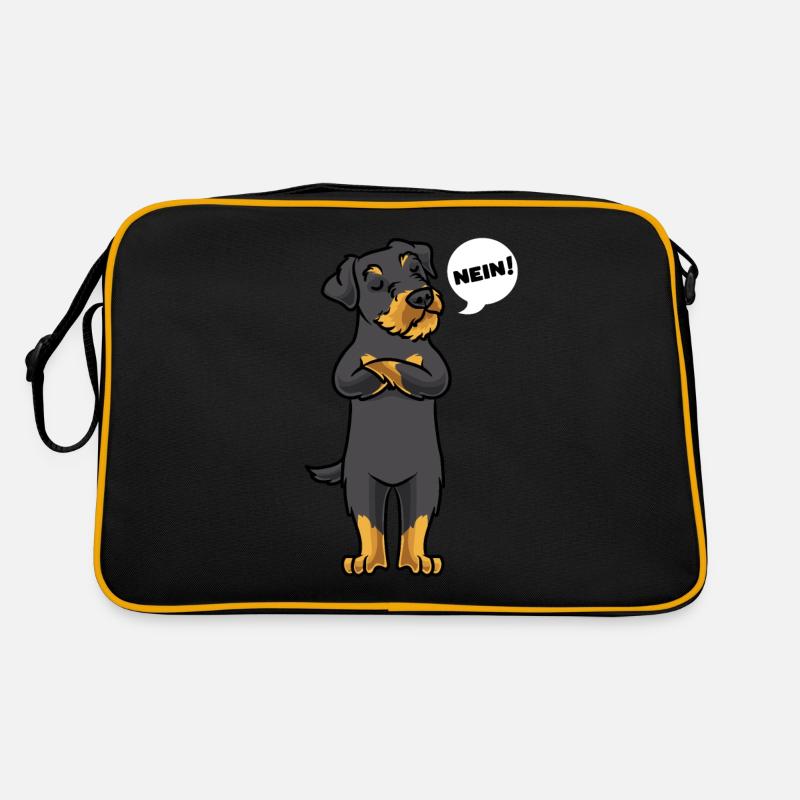 Sturer Deutscher Jagdterrier Hund lustig Retro Tasche