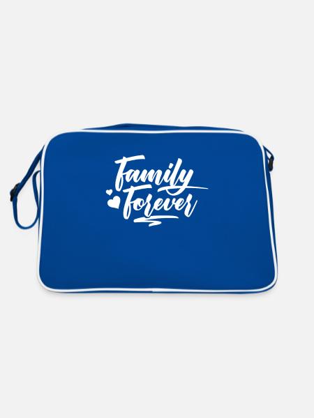 Famille Pour Toujours Parents Familles - Sac Retro - bleu/blanc - Dos