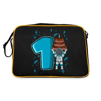 1 anniversaire jeune 1 année astronaute spatial - Sac Retro - noir/or - Dos