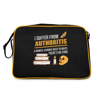 Writing Writer Authoritis - Retro Bag - black/gold - Back