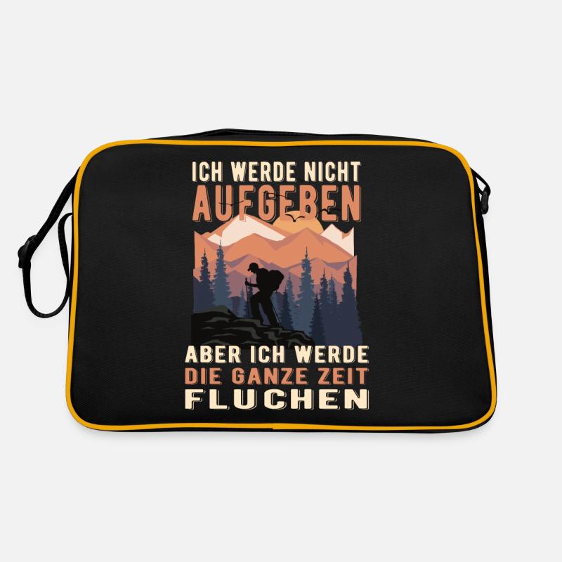 Ich Werde Nicht Aufgeben Aber Fluchen Retro Tasche